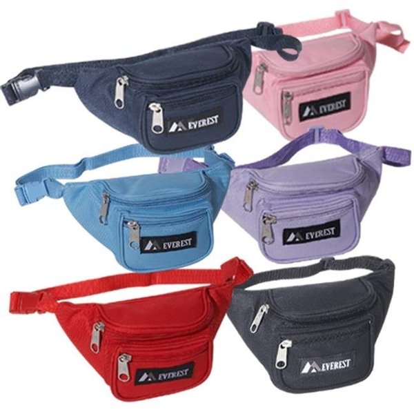 Everest Trading Everest 044KS-NY 8 in. Wide Everest Signature Fanny Pack 044KS-NY